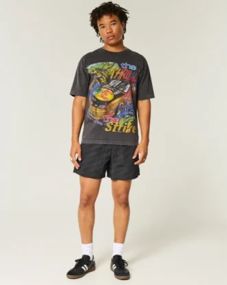 Short de football ample mi-cuisse