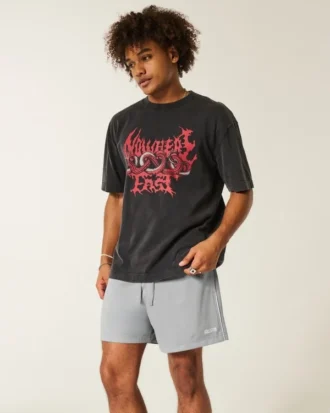 Short de football en tricot avec logo, longueur mi-cuisse