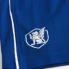 Short de football en tricot avec logo, longueur mi-cuisse