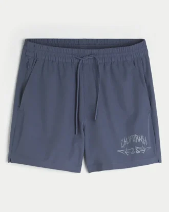 Short de sport graphique mi-cuisse