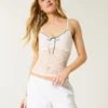 Short doux à nœud sur le côté en mélange de lin Short doux à nœud sur le côté en mélange de lin