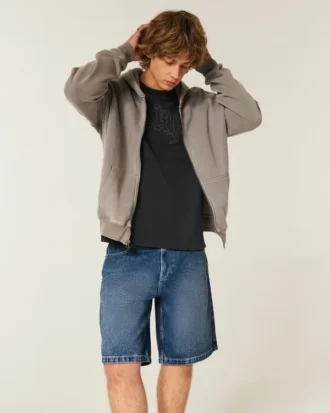 Short en denim ample