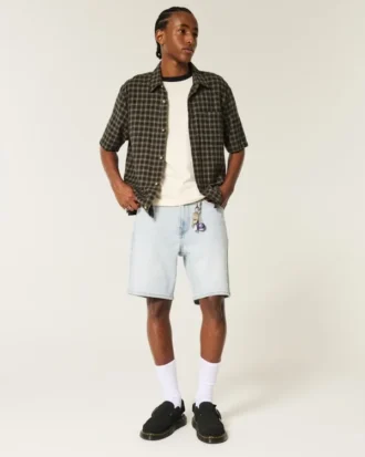 Short en denim ample au-dessus du genou