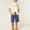 Short en denim ample délavé moyen