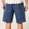 Short en denim ample délavé moyen
