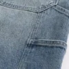 Short en denim baggy délavé foncé