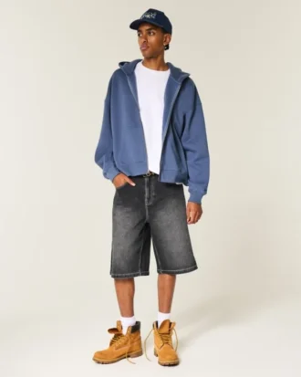 Short en denim super ample