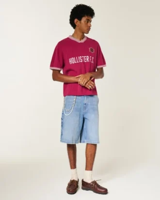 Short en denim super ample