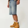 Short en denim super baggy Taz Graphic Medium Wash Short en denim super baggy Taz Graphic Medium Wash