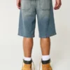 Short en denim super baggy Taz Graphic Medium Wash Short en denim super baggy Taz Graphic Medium Wash
