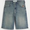 Short en denim super baggy Taz Graphic Medium Wash Short en denim super baggy Taz Graphic Medium Wash