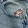 Short en denim super baggy Taz Graphic Medium Wash Short en denim super baggy Taz Graphic Medium Wash