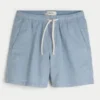 Short en lin mélangé à mi-cuisse Short en lin mélangé à mi-cuisse