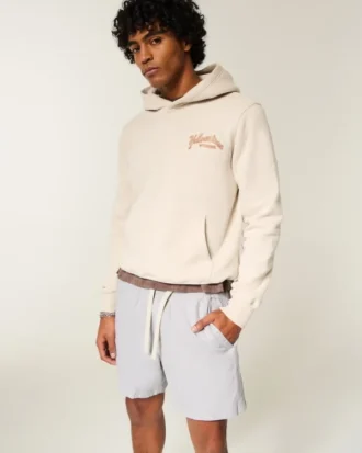 Short en lin mélangé à mi-cuisse