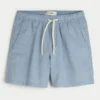 Short en lin mélangé à mi-cuisse Short en lin mélangé à mi-cuisse