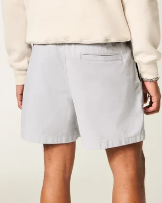 Short en lin mélangé à mi-cuisse