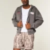 Short en molleton ample mi-cuisse camouflage