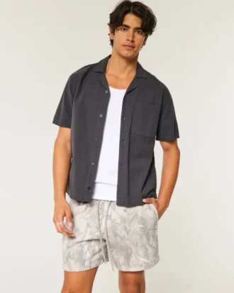Short en molleton ample mi-cuisse camouflage Short en molleton ample mi-cuisse camouflage