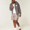 Short en molleton ample mi-cuisse camouflage