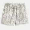 Short en molleton ample mi-cuisse camouflage