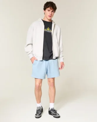 Short en molleton au-dessus du genou