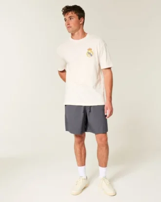 Short en sergé au-dessus du genou