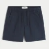 Short en sergé mi-cuisse à enfiler Short en sergé mi-cuisse à enfiler