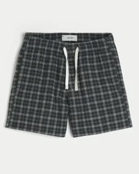 Short à enfiler en seersucker mi-cuisse