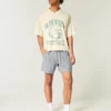 Short à enfiler en seersucker mi-cuisse Short à enfiler en seersucker mi-cuisse