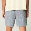 Short à enfiler en seersucker mi-cuisse Short à enfiler en seersucker mi-cuisse