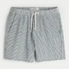 Short à enfiler en seersucker mi-cuisse Short à enfiler en seersucker mi-cuisse