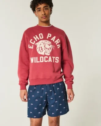 Short à enfiler mi-cuisse avec motif drapeau américain