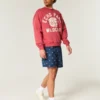 Short à enfiler mi-cuisse avec motif drapeau américain