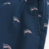 Short à enfiler mi-cuisse avec motif drapeau américain