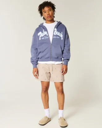 Short à enfiler mi-cuisse à motif homard Short à enfiler mi-cuisse à motif homard