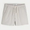 Short mi-cuisse en lin mélangé Short mi-cuisse en lin mélangé