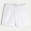 Short mi-cuisse en lin mélangé seersucker Short mi-cuisse en lin mélangé seersucker
