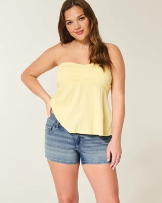 Short taille basse délavé moyen