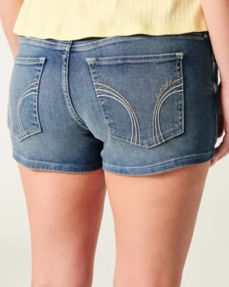 Short taille basse délavé moyen