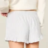 Short à volants en flanelle Short à volants en flanelle