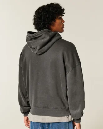 Sweat à capuche ample avec applique étoile