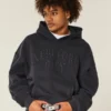 Sweat à capuche ample avec motif New York City et clous Sweat à capuche ample avec motif New York City et clous