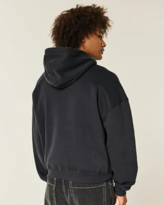 Sweat à capuche ample avec motif New York City et clous
