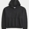 Sweat à capuche ample avec motif New York City et clous Sweat à capuche ample avec motif New York City et clous
