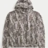 Sweat à capuche ample Camo