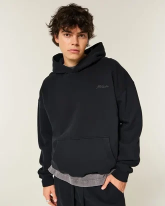 Sweat à capuche Boxy Logo