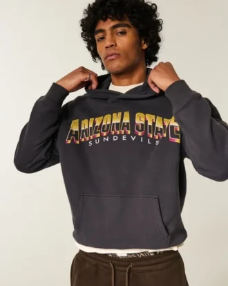 Sweat à capuche graphique Boxy Arizona State University Sun Devils