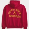 Sweat à capuche graphique Boxy Good Luck Sweat à capuche graphique Boxy Good Luck