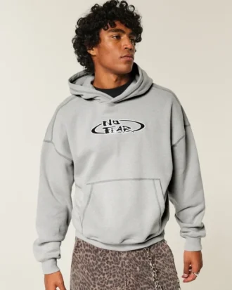 Sweat à capuche graphique Boxy No Fear