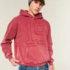 Sweat à capuche graphique Boxy Number